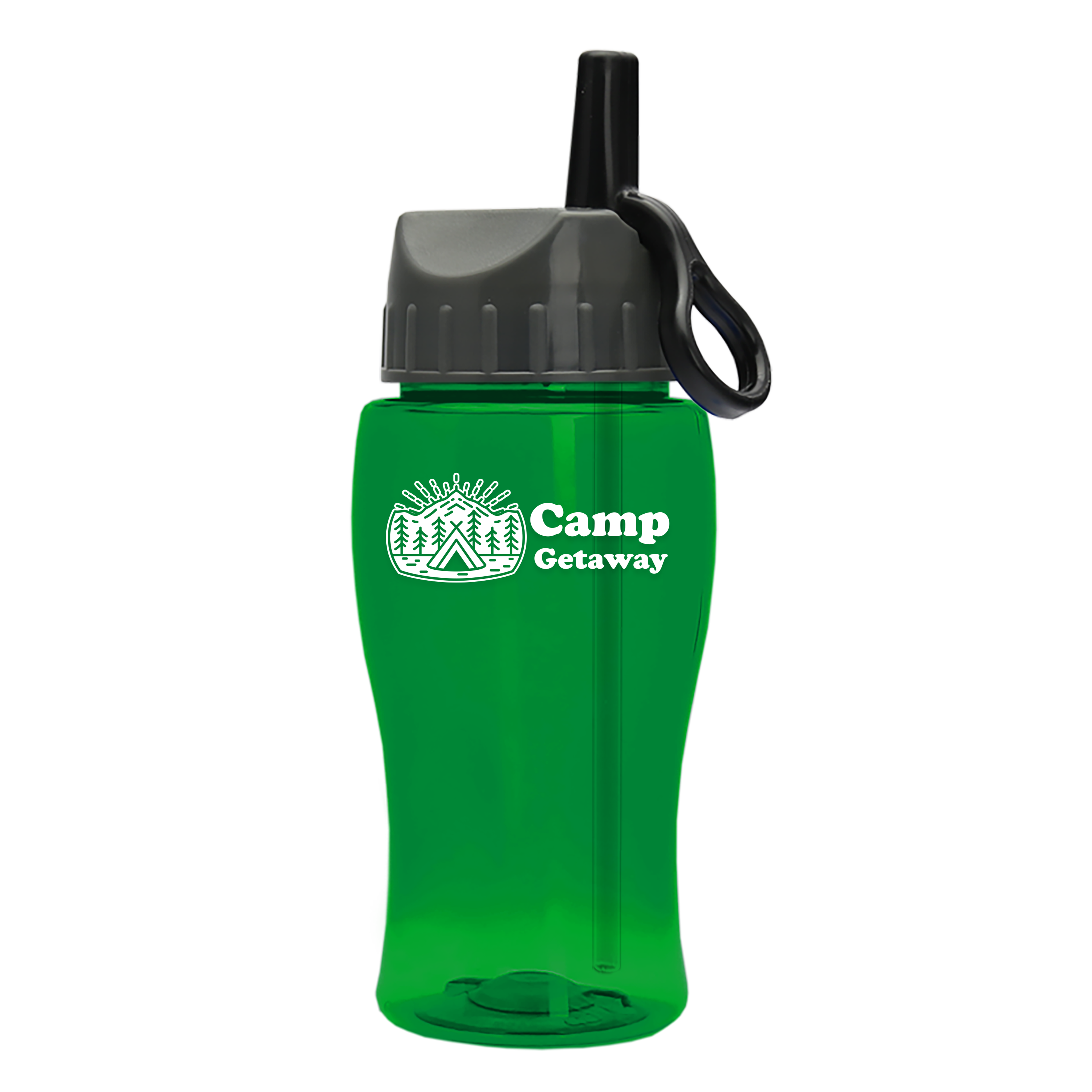 Poly+ Jr. Bottle with Ring-Straw Lid - 18 oz.